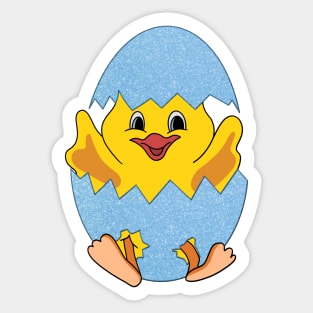 Baby chick Easter, Easter egg, kids Easter, cute chick, face mask for kids, my first Easter Sticker